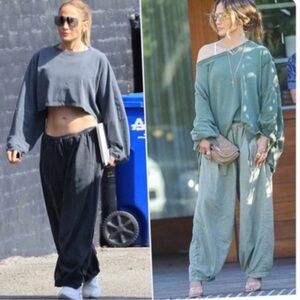 Free People Oversized Gray and Green Jumpsuits
NWT